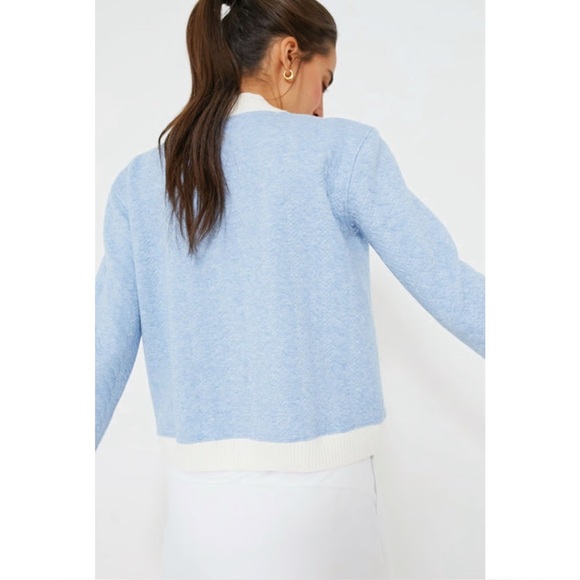 Tuckernuck TNuck Sport Light Blue Cable Charley Cardigan - Picture 9 of 10